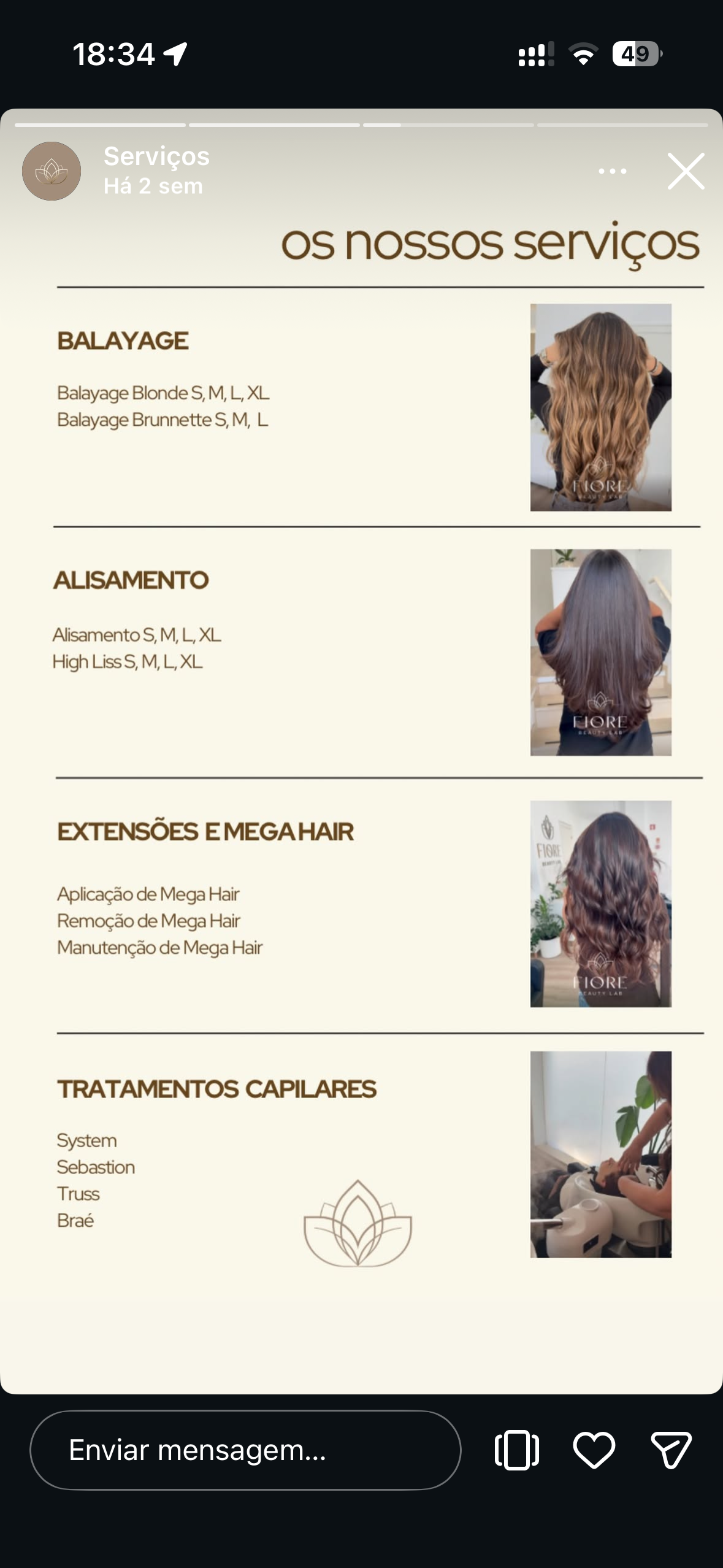 Balayage e Extensões