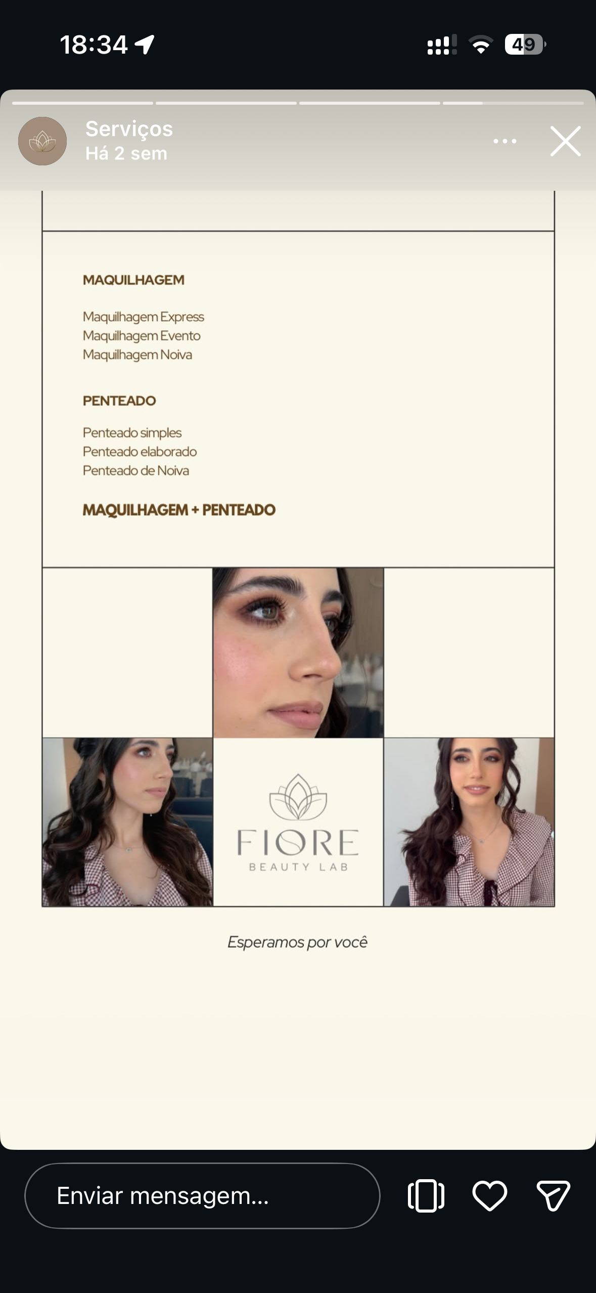 Maquilhagem e Penteado